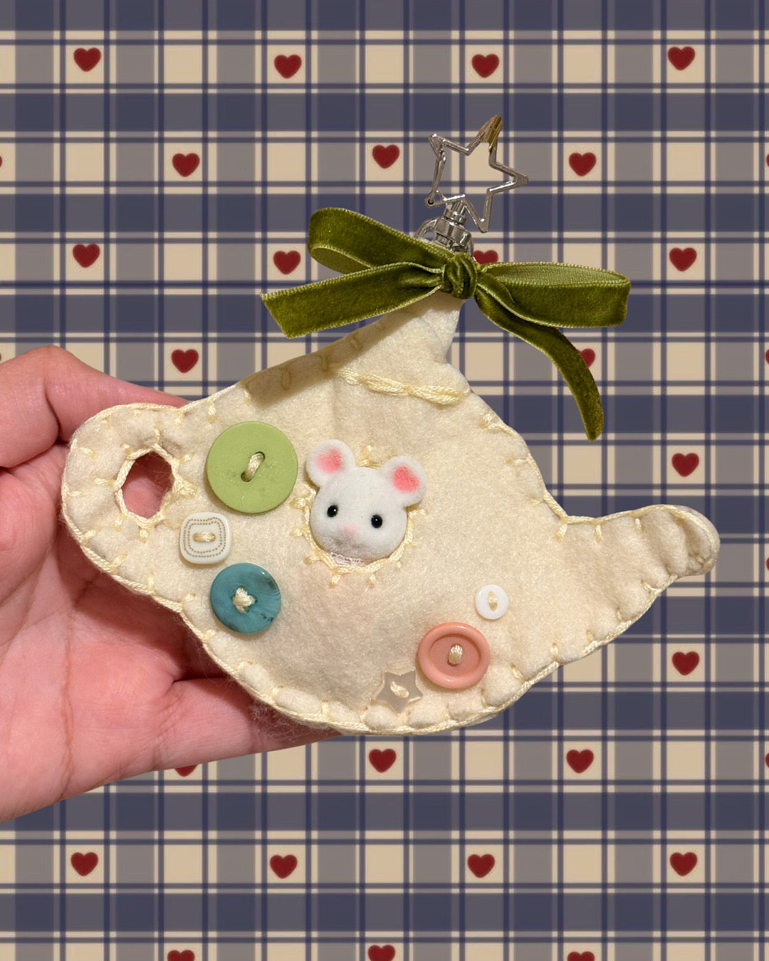 Felt Bag Charm without a Calico Critter