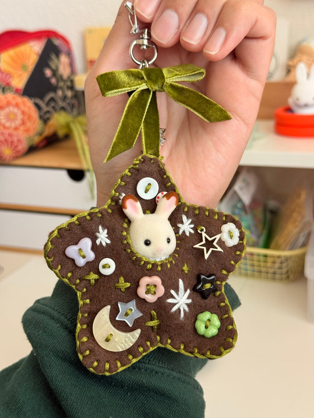 Felt Bag Charm without a Calico Critter