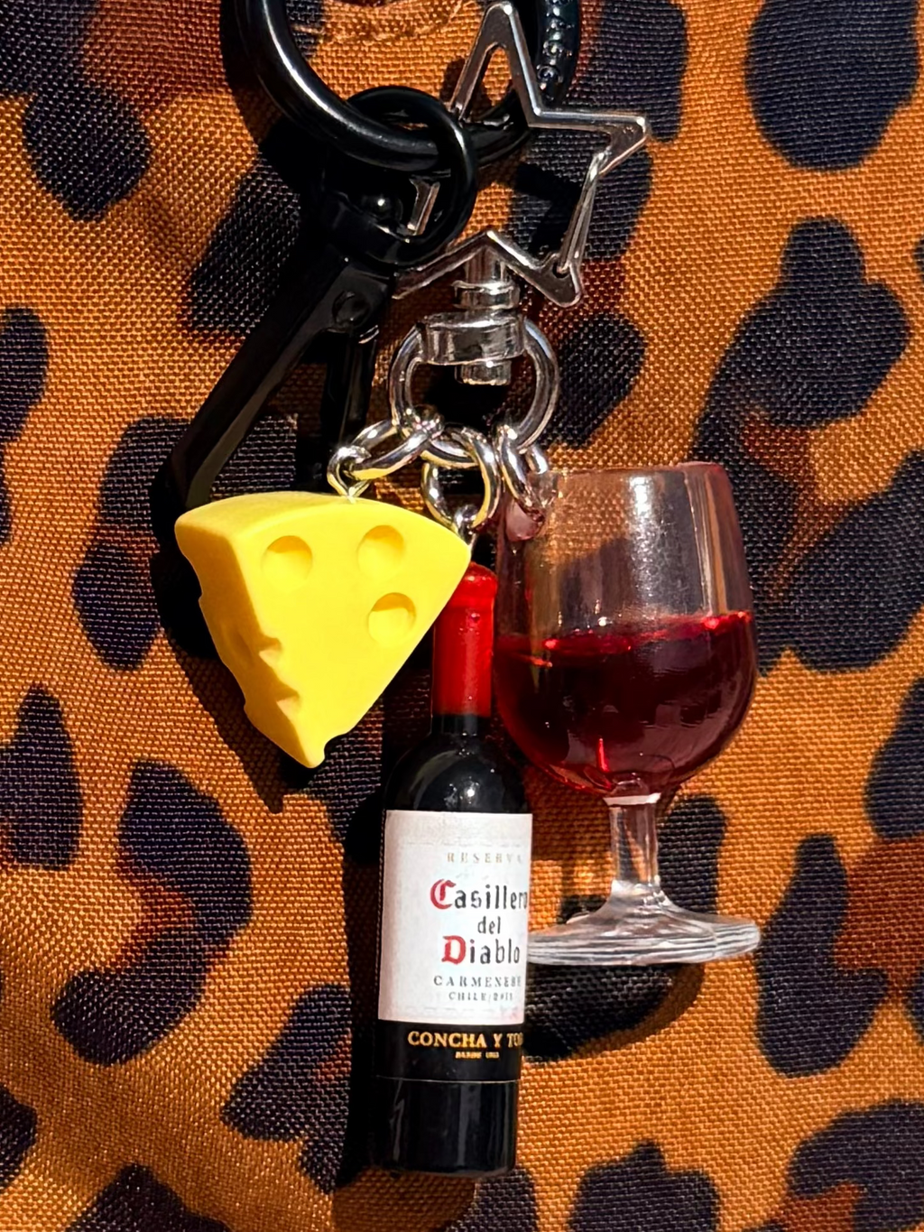 Wine & Cheese Charm